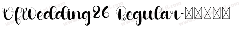 VfWedding26 Regular字体转换